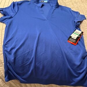 PGA Tour Women's Blue Polo Shirt
